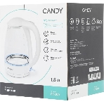 Электрочайник Candy CK-300 белый, 1.8 л, 2200 Вт, скрытый нагревательный элемент, фото10