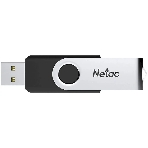Флешка USB Netac U505 (NT03U505N-032G-20BK), 32Gb, USB 2.0, R/W 70/30, черный/серебристый, фото2
