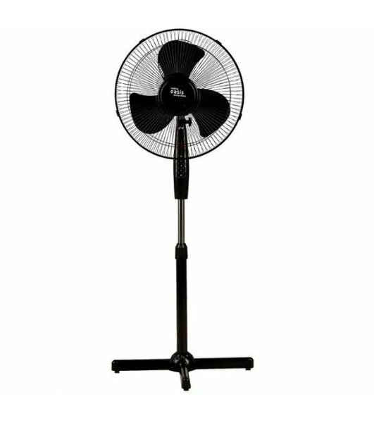 Вентилятор Oasis VF-50PB чёрный, напольный, 50 Вт, 3 скорости, 36 см (4 шт. в коробке)