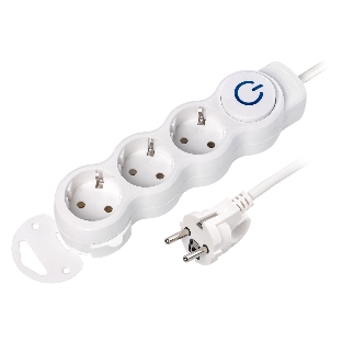 Удлинитель Smartbuy (SBE-16-3-1.5m-ZS) 3 роз х 1,5 м - белый