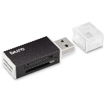 Кард-ридер Buro BU-CR-3104/черный/MMC/MS/MS Duo/MS Pro/RS-MMC/SD/SDHC/TF/mini-SD/USB 2.0/пластик, фото 1