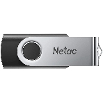 Флешка USB Netac U505 (NT03U505N-032G-20BK), 32Gb, USB 2.0, R/W 70/30, черный/серебристый, фото3