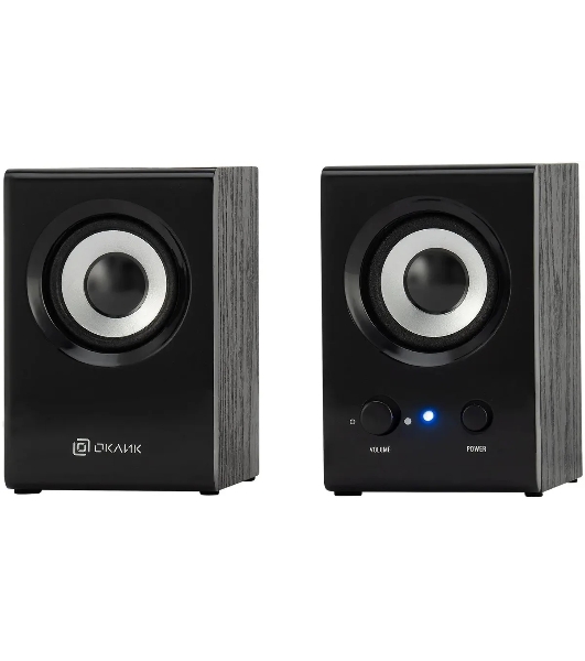 Акустическая система Oklick OK-160 2.0 черный 6Вт