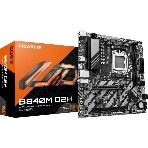 Материнская плата Gigabyte B840M D2H (V1.2), AM5, AMD B840, 2xDDR5, 4xSATA, 2xM.2, 1xPCIe 4.0 x16, 1xPCIe 3.0 x4, 1xHDMI, 1x2.5Gb LAN, 2xUSB-A 5Gbps, 8xUSB-A 2.0, 3x3.5 мм, 7.1, mATX, фото 1