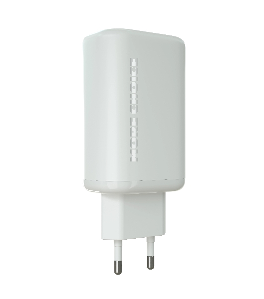 Сетевое зарядное устройство MORE CHOICE NC79 1USB+2Type-C 3.0A PD 65W быстрая зарядка белый