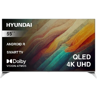 Телевизор Hyundai 55' H-LED55QBU7500 черный QLED UHD 60Hz Smart TV