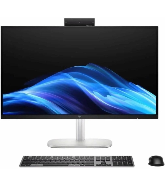 Моноблок HP EliteStudio 8 G1i 27' QHD U7 265 32Gb SSD1Tb RTX5060 8000Mb без ОС GbitEth WiFi BT клавиатура мышь Cam серебристый 2560x1440