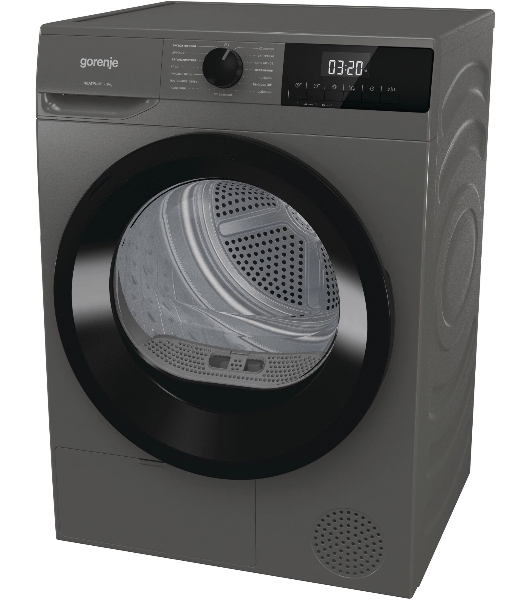 Сушильная машина Gorenje D2HNE82/C серый, 8 кг, сушка - тепловой насос, программ - 15, 59.5 x 84.5 x 58 см