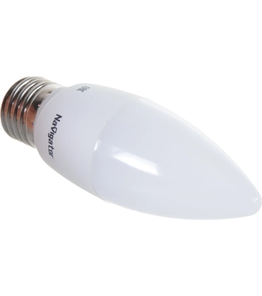 Лампа светодиодная Navigator NLL-C37-8.5-230-4К-E27-FR