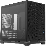 Компьютерный корпус без блока питания Case HSPD M211, Mesh Mini-tower, Black, TG, 0.7 SPCC, no fans,mATX, mITX, 175/330/150мм, 2x2.5', 1x3.5', 4xPCI, 2xUSB-A 3.0, ARGb strip, 336x211x350мм, фото 1