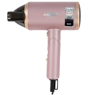 Фен ARESA AR-3222 розовый, 1800 Вт, компактный