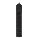 Сетевой фильтр Ippon BK-6-EU-5-10-B 5 м, 6 розеток, черный, коробка, фото 1
