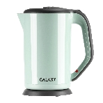 Электрочайник Galaxy GL 0330 салатoвый, 1.7 л, 2000 Вт, скрытый нагревательный элемент, фото 1