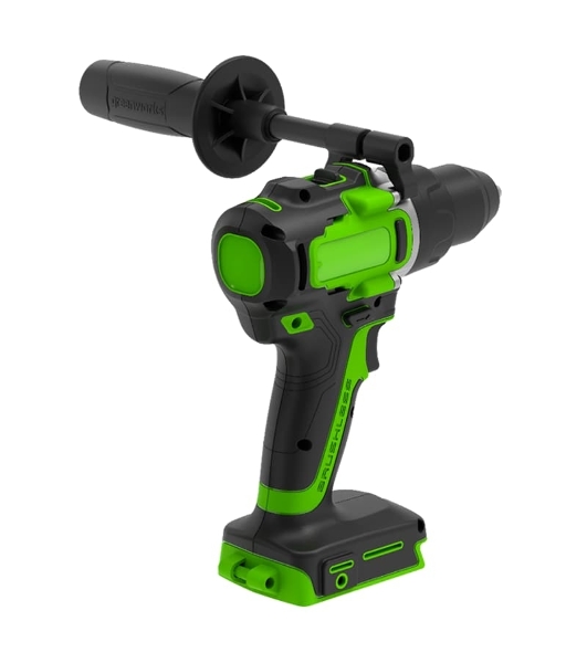 Дрель-шуруповерт GREENWORKS GD24DD90, 24 В, 0 Ач, 90 Нм, бесщеточный, ударный