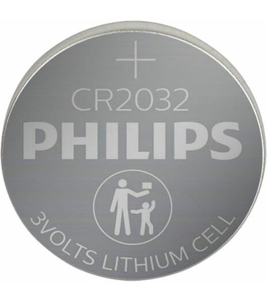 Элемент питания литиевый CR2032 (блист. 2шт) Philips Б0062716