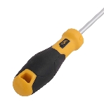 Отвертка шлицевая Deli DL6362001 6х200мм CR-V, Двухкомпонентная ручка. Хромированная, фото2