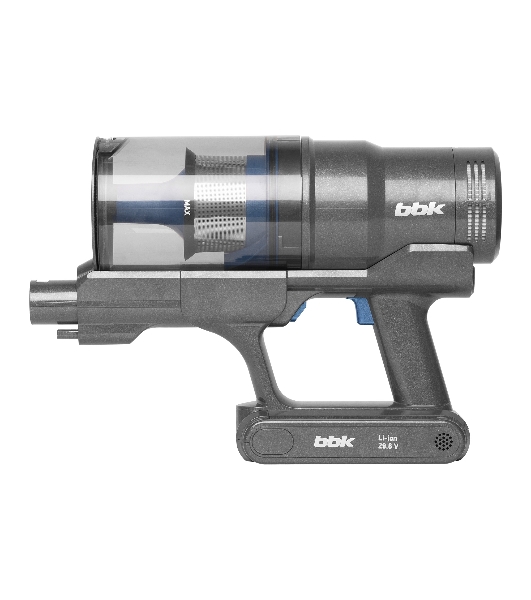 Пылесос вертикальный BBK BV3005 серый/синий, питание от аккумулятора, 160 Вт, уборка сухая, пылесборник 0.6 л