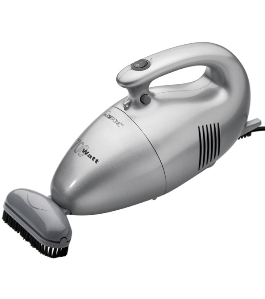 Пылесос Clatronic HS 2631 серебристый, 350/700 Вт, уборка сухая, пылесборник контейнер 0.8 л