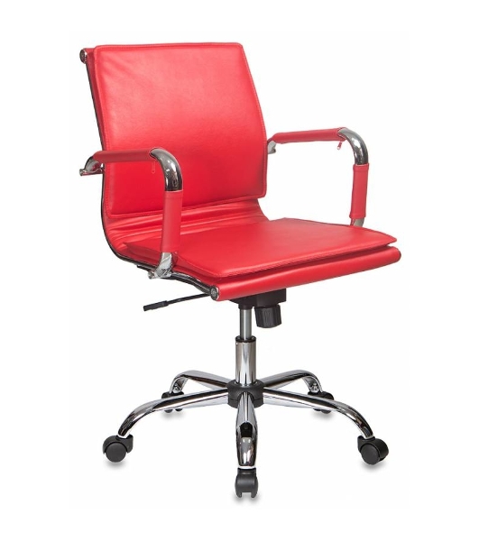 Кресло Бюрократ CH-993-Low/Red красный, экокожа