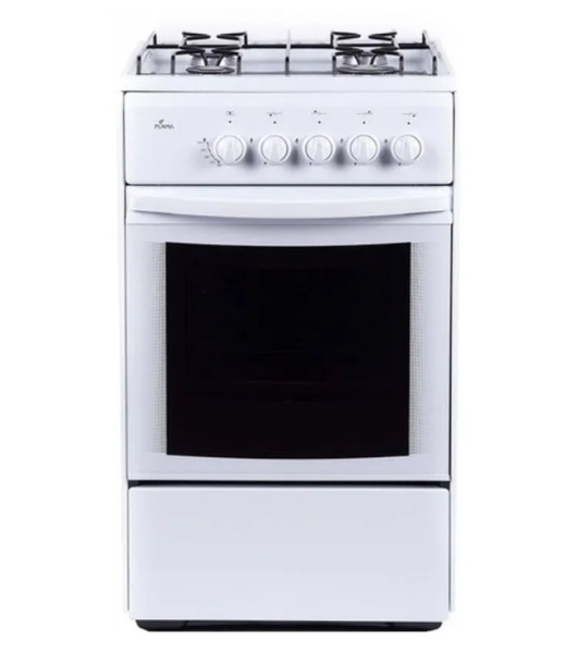 Плита газовая Flama RG 24019 белый, конфорок 4 шт, духовка 50 л, 50 см x 85 см x 60 см