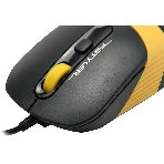 Комплект клавиатура+мышь A4Tech FStyler F1110 проводной, USB, 2000 DPI, чёрный/жёлтый, фото7