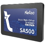 Накопитель SSD Netac SA500, 256Gb, SATA III, 2.5', R/W 520/450, фото 1