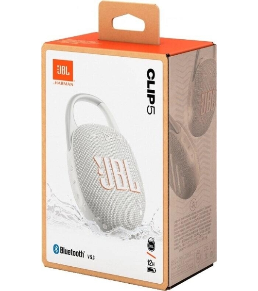 Портативная акустика JBL CLIP 5, белый