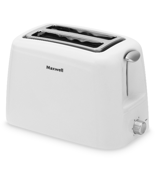 Тостер Maxwell MW-1504 W белый, 750 Вт, 2 слота