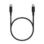 Кабель Maxvi MC-A20 black Type-C - Type-C, 2A ток макс. нагрузки 2А, макс. напряжение 5V, длина кабеля 1м, материал PVC, черный, фото 1