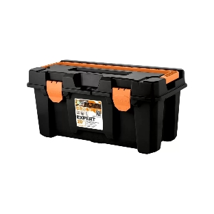 Ящик для инструментов BLOCKER BR393710028 Expert 20' с ручкой-замком черный/оранжевый