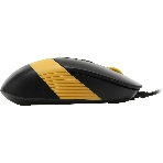 Комплект клавиатура+мышь A4Tech FStyler F1110 проводной, USB, 2000 DPI, чёрный/жёлтый, фото8