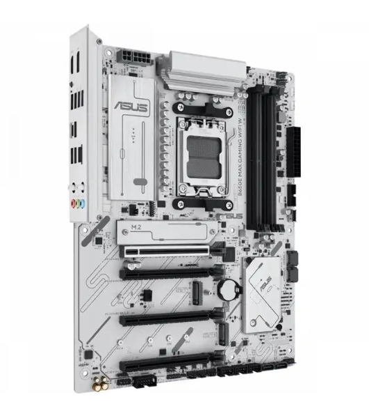 Материнская плата ASUS B650E MAX GAMING WIFI W, AM5, AMD B650, 4xDDR5, 4xSATA, 3xM.2, 1xPCIe 5.0 x16, 1xPCIe 4.0 x4, 2xPCIe 3.0 x1, 1xDP, 1xHDMI, 1x2.5Gb LAN, Wi-Fi 6E, Bluetooth 5.3, 1xUSB-C 10Gbps, 3xUSB-A 10Gbps, 2xUSB-A 5Gbps, 2xUSB-A 2.0, 3x3.5 мм, 7.1, ATX