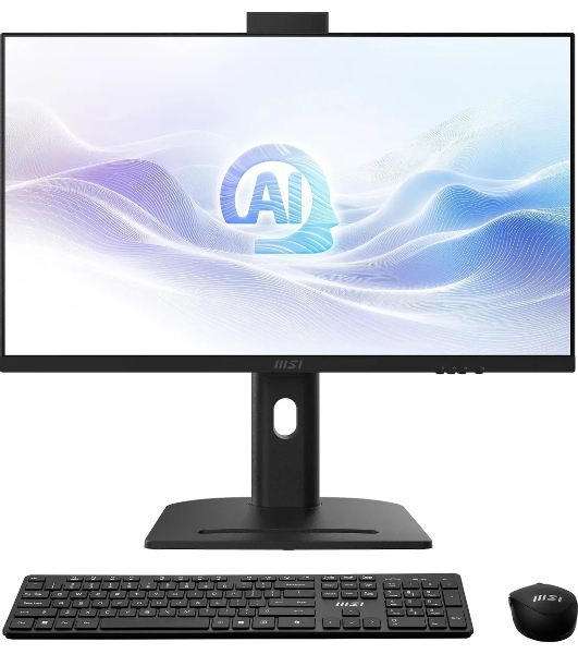 Моноблок MSI Modern AM273QP AI 1UM-088XRU 27' WQHD Core Ultra 7 155H (1.4) 32Gb SSD1Tb Graphics CR без ОС 2.5Gigabit WiFi BT 120W клавиатура мышь Cam черный 2560x1440 (9S6-AF0111-088)