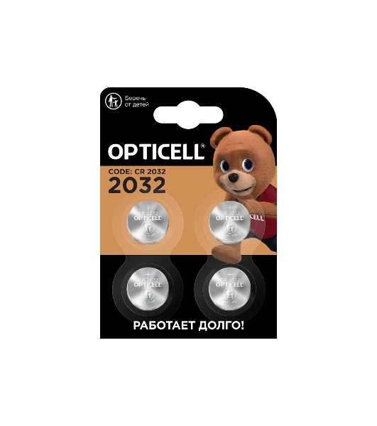 Батарея Opticell Specialty 2032 CR2032 (4шт) блистер