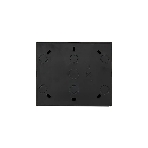 Розетка 4-мест. с заземл. LEZARD LETO 752-4200-127BDP закрытый корпус ПБТ черный бархат, фото3