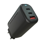 Сетевое зарядное устройство MORE CHOICE (4610196409646) NC79 1USB+2Type-C 3.0A PD 65W быстрая зарядка черный, фото 1