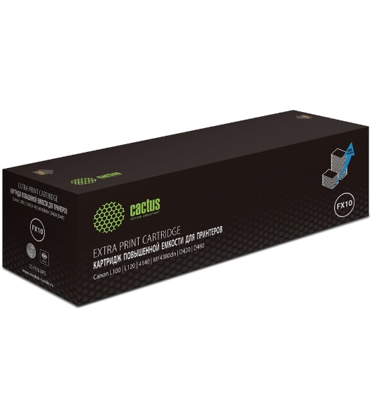 Картридж лазерный Cactus CS-FX10-MPS черный (3000 стр.) для Canon L100/L120/4140/MF4380dn/D420/D480