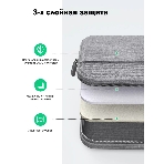 Сумка Ugreen для ноутбука 15-15.9', цвет серый (30325), фото4