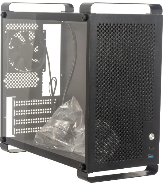 Компьютерный корпус Accord ACC-GCUB4 черный без БП mATX 1x92мм 1xUSB 3.0 1xUSB3.1 audio