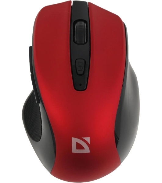 Мышь беспроводная Defender Prime MB-053 красный, 1600 dpi, радиоканал, USB, кнопки - 6