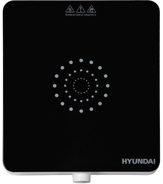 Плита настольная электрическая Hyundai HYC-0105 белый стеклокерамика