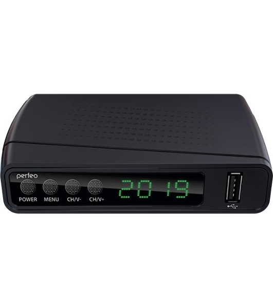 Приставка для цифрового ТВ Perfeo STREAM черный, DVB-T2, DVB-T, DVB-C, HDMI, USB 2.0 х2