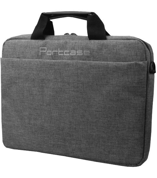Сумка для ноутбука 14' Portcase KCB-1614 серый нейлон/полиэстер (KCB-1614 GREY)