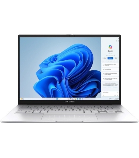 Ноутбук ASUS Zenbook 14 UX3405CA-ST1109/14'/OLED/Intel Core Ultra 9 285H/32Gb/1Tb SSD/Intel Graphics/NoOS/серебристый/1.2kg