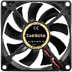 Вентилятор корпусной ExeGate EX08015B2P-24, 80 мм, 2550 об/мин, 30 дБ, 2-pin, без подсветки, фото4