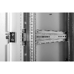 Шкаф серверный напольный 48U (600 1000) дверь перфорированная, задние двойные перфорированные, фото5