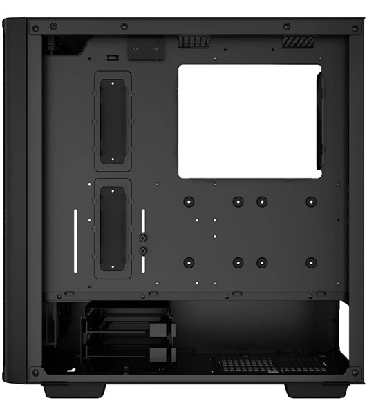 Компьютерный корпус Deepcool CK560 без БП, боковое окно (закаленное стекло), 3xARGB LED 120мм вентилятора спереди и 1x140мм вентилятор сзади, черный, ATX