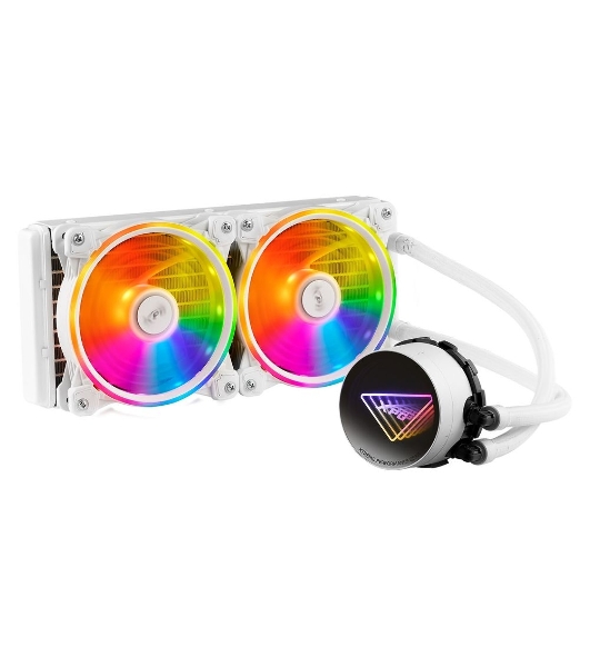 Система жидкостного охлаждения XPG Levante X 240, белый 120мм алюминий+медь 2000rpm 18.17db 4-pin 250W