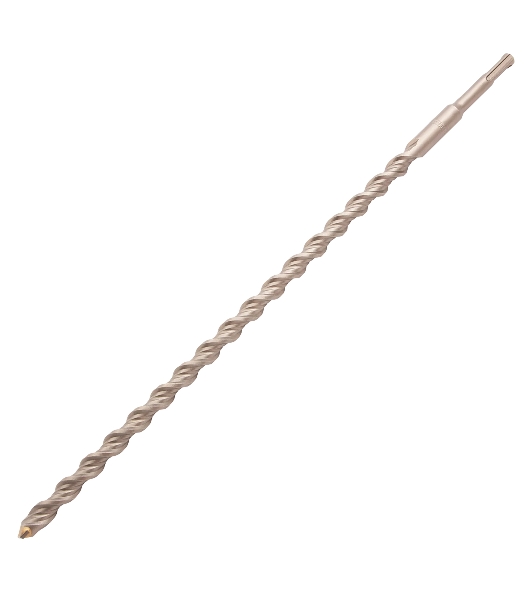 Бур по бетону Denzel двойная спираль, Cobalt W-tip, 16x460 мм, SDS PLUS