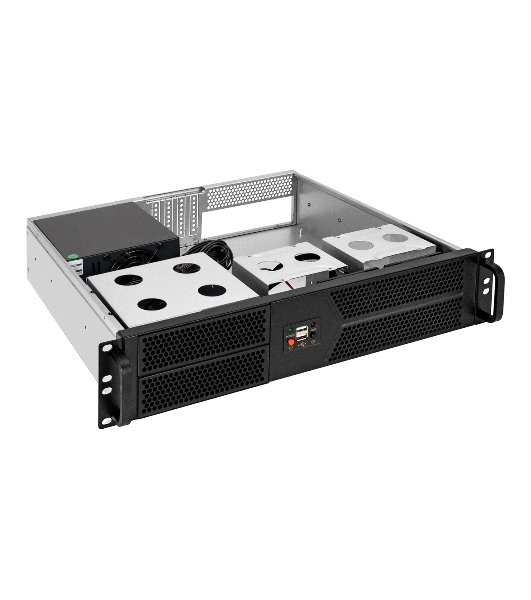 Серверный корпус ExeGate Pro 2U400-04 (RM 19', высота 2U, глубина 400, БП 600PAS, 2*USB)